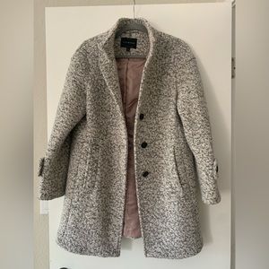 Lucky Brand Marled Wool Coat (grey) size small